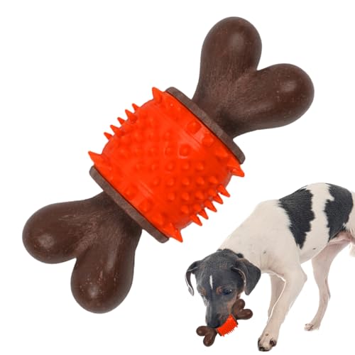 WOBBLO Hundeknochen-Kauspielzeug,Kauspielzeug für Welpen, leicht und langlebig - Haustierspielzeug zum Apportieren und Kauen von Hunden, geeignet für große und kleine Hunderassen von WOBBLO