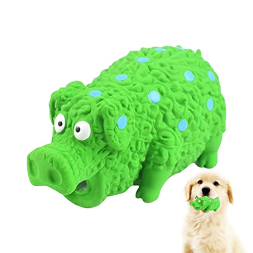 WOBBLO Hundespielzeug Schwein mit Quietschelement – Kauspielzeug für Hunde Grunting Pig Sound Play | Latex Grunting Pig Hundespielzeug für Hunde Welpen Spielzeug von WOBBLO