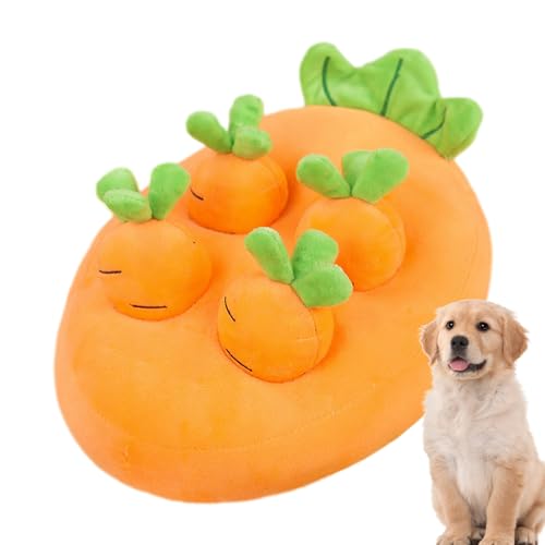 WOBBLO Karotten-Plüschspielzeug für Hunde, Garten-Karottenspielzeug | Karotten-Sammel-Katzenspielzeug | Karottenzugspielzeug, Ananas- und Erdbeerpuppen von WOBBLO
