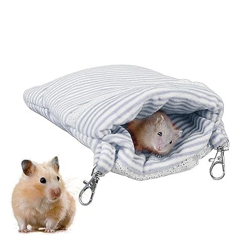 WOBBLO Schlafsack für Hamsterbett, Schlafnest aus Plüsch für Haustiere | Hausschuhe, weich und warm, Zubehör für Haustierbetten von WOBBLO