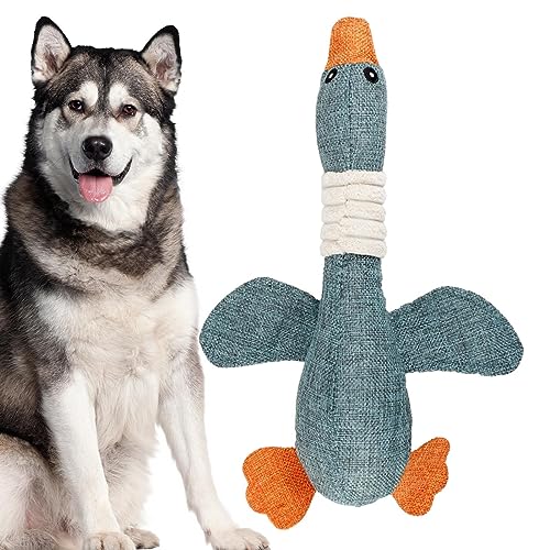 WOBBLO Spielzeug für Gänse Hunde | Plüschspielzeug für Hunde und Katzen – atmungsaktives interaktives Kauspielzeug, Kauspielzeug, Hundebegleiter für mittelgroße und kleine Welpen, Katzen, von WOBBLO