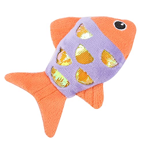 WOEIFGV Plüschspielzeug für Kätzchen, Fischform, Kauspielzeug mit Rasselgeräusch WOEIFGV Plüschspielzeug für Kätzchen, Fischform, Kauspielzeug mit Rasselgeräusch von WOEIFGV