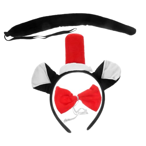 WOFASHPURET 1 Satz Tierstirnband Katzenohr Haustiere Halloweenkostüm Zubehör Für Katzenkostüme Katze-Halloween-kostüm Requisiten Für Katzenkostüme Schwarze Katze Halloween-Katze Stoff von WOFASHPURET