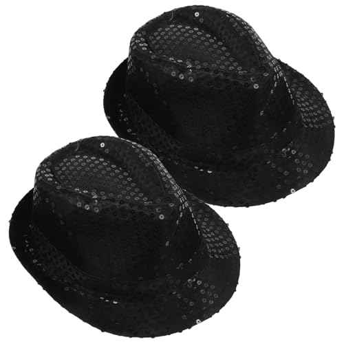 WOFASHPURET Pailletten Zylinder Pailletten Jazzhut Pailletten Partyhüte Festivalhut Festival Paillettenhut Paillettenkappe Für Damen Rollenspielhut Pailletten Anziehhüte Pailletten von WOFASHPURET