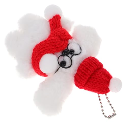 WOFASHPURET Plüsch Hund Mit Brille Und Schal Süßer Weihnachtsanhänger Für Taschen Und Schlüssel Für Hundeliebhaber Niedlicher Deko-hänger Für Mädchen Und WOFASHPURET Plüsch Hund Mit Brille Und Schal Süßer Weihnachtsanhänger Für Taschen Und Schlüssel Für Hundeliebhaber Niedlicher Deko-hänger Für Mädchen Und von WOFASHPURET