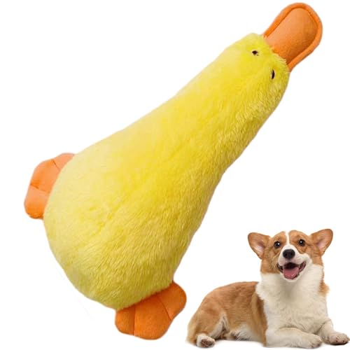 Gefülltes Enten-Plüsch-Hundespielzeug,Enten-Plüsch-Hundespielzeug, Quietschendes Haustier-Beißtraining-Kauspielzeug, Langlebiges Haustierspielzeug, sicheres Welpenspielzeug zum Spielen, Training, für Gefülltes Enten-Plüsch-Hundespielzeug,Enten-Plüsch-Hundespielzeug, Quietschendes Haustier-Beißtraining-Kauspielzeug, Langlebiges Haustierspielzeug, sicheres Welpenspielzeug zum Spielen, Training, für von WOGXN
