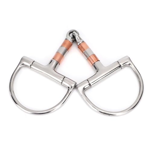 Edelstahl Dee Bit Snaffle, 5 -Zoll -ebits mit Kupferrollen French Link Eggbutt Snaffle D Ring Snaffle Bits für e langlebiger ewerkzeugzubehör Edelstahl Dee Bit Snaffle, 5 -Zoll -ebits mit Kupferrollen French Link Eggbutt Snaffle D Ring Snaffle Bits für e langlebiger ewerkzeugzubehör von WOHPNLE