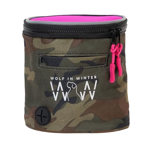 Quickdraw Leckerli-Tasche – kompakte Hundetrainingstasche mit reflektierendem Rand, integriertem Kotbeutelspender und verstellbarem Hüftgurt – ideal für Spaziergänge, Wanderungen und Quickdraw Leckerli-Tasche – kompakte Hundetrainingstasche mit reflektierendem Rand, integriertem Kotbeutelspender und verstellbarem Hüftgurt – ideal für Spaziergänge, Wanderungen und von WOLF IN WINTER