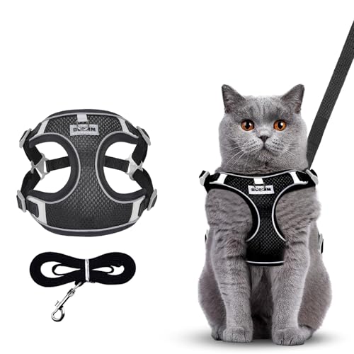 WOLMIK Hundegeschirr, atmungsaktive Netzweste, reflektierendes Hundegeschirr und Leine, Set für kleine Hunde und Katzen, verstellbar, kein Ziehen, Haustiergeschirr mit Leine, Hundegeschirr für WOLMIK Hundegeschirr, atmungsaktive Netzweste, reflektierendes Hundegeschirr und Leine, Set für kleine Hunde und Katzen, verstellbar, kein Ziehen, Haustiergeschirr mit Leine, Hundegeschirr für von WOLMIK