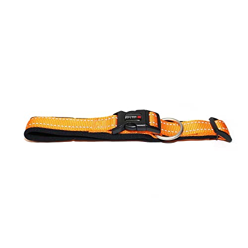 Halsband Soft & Safe reflektierend, 20-24cm x 10mm orange/schwarz von Wolters