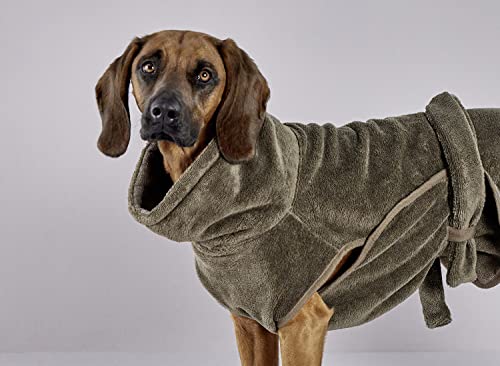 Wolters Easy Clean Hunde-Bademantel, Größe:L, Farbe:braun von WOLTERS