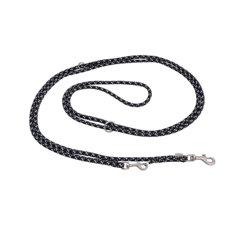 WOLTERS Extra-lange Führleine Everest schwarz/graphit, Gr. 300 cm x 13 mm, Maße: ca. 300 cm x 13 mm von WOLTERS