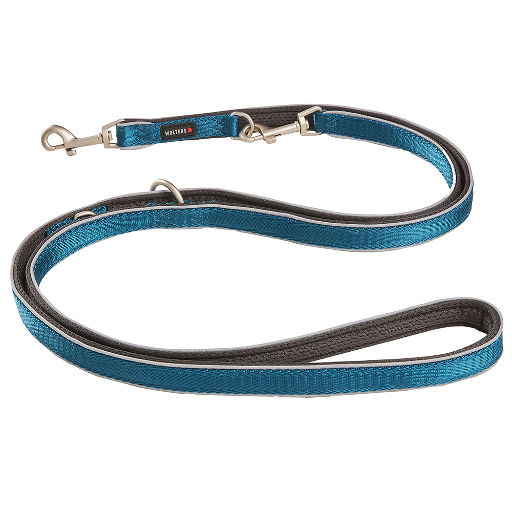 WOLTERS Führleine Active Pro Comfort petrol/anthrazit, Gr. XL, Breite: ca. 3 cm, Länge: ca. 2 m von WOLTERS