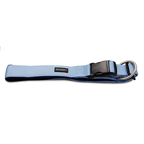 WOLTERS Halsband Professional Comfort extra-breit versch. Größen und Farben, Farbe:Sky Blue/Marine, Größe:50-60 cm x 45 mm von Wolters Cat & Dog
