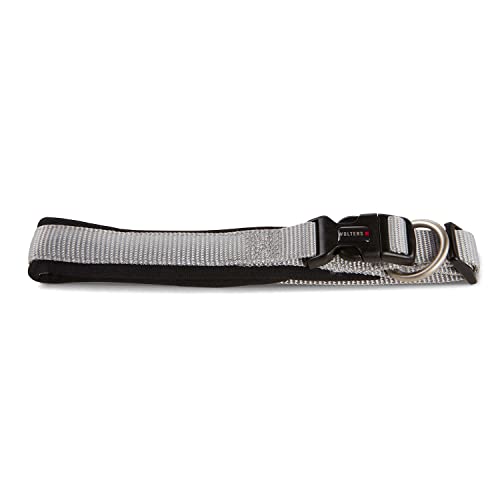 Wolters Halsband Professional Comfort, Farbe:Silber/schwarz, Größe:20-24 cm x 15 mm von WOLTERS