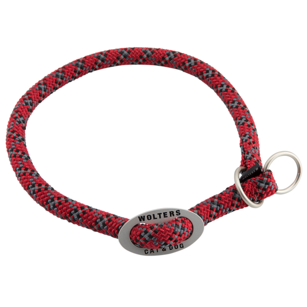 WOLTERS Hunde-Halsband Everest rot-schwarz, Gr. 45 cm x 13 mm, Breite: ca. 13 mm, Halsumfang: ca. 45 cm von WOLTERS