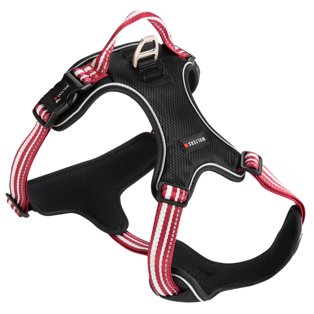 WOLTERS Hundegeschirr Active Pro rot/silber, Breite: ca. 3 cm, Brustumfang: ca. 40 - 47,5 cm, Halsumfang: ca. 24 - 32 cm WOLTERS Hundegeschirr Active Pro rot/silber, Breite: ca. 3 cm, Brustumfang: ca. 40 - 47,5 cm, Halsumfang: ca. 24 - 32 cm von WOLTERS
