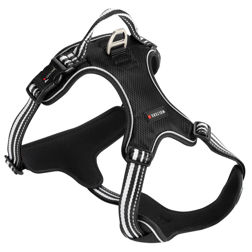 WOLTERS Hundegeschirr Active Pro schwarz/silber, Breite: ca. 3 cm, Brustumfang: ca. 50 - 57,5 cm, Halsumfang: ca. 30 - 40 cm WOLTERS Hundegeschirr Active Pro schwarz/silber, Breite: ca. 3 cm, Brustumfang: ca. 50 - 57,5 cm, Halsumfang: ca. 30 - 40 cm von WOLTERS
