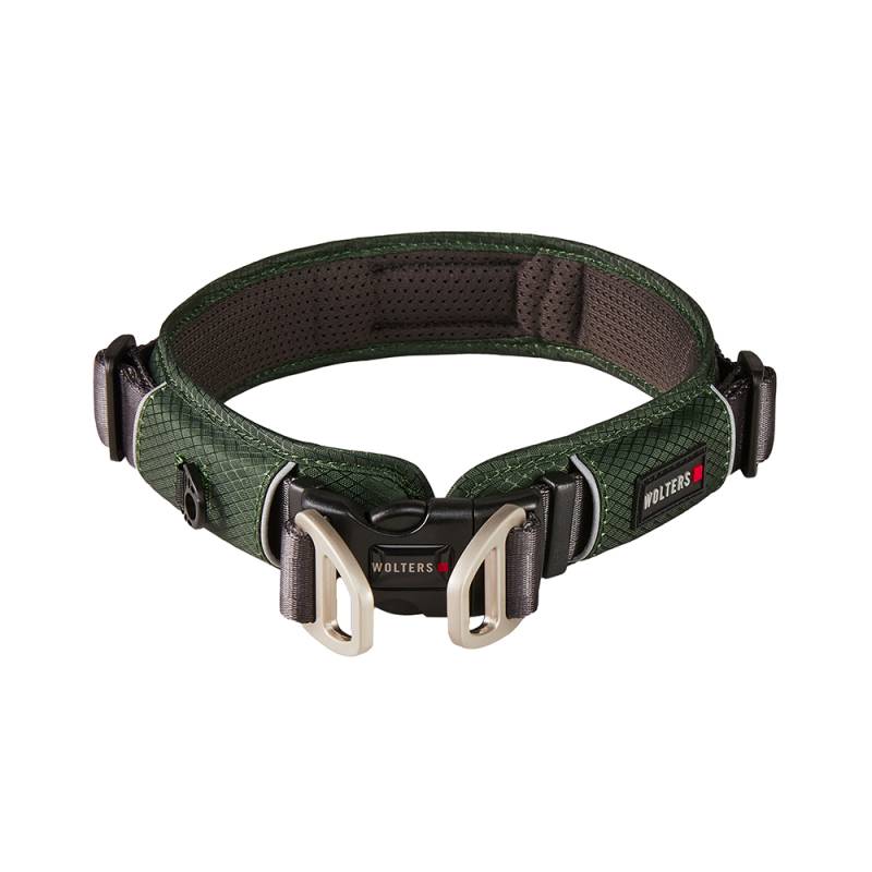 WOLTERS Hundehalsband Active Pro Comfort grün/anthrazit, Breite: ca. 4 cm, Halsumfang: ca. 52 - 59 cm von WOLTERS