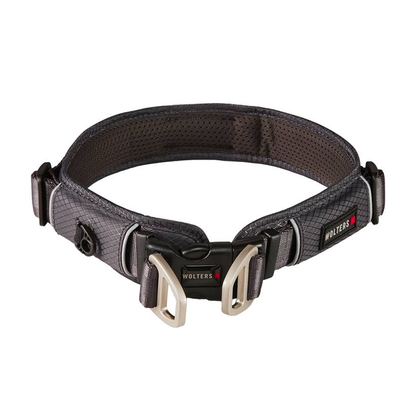 WOLTERS Hundehalsband Active Pro Comfort schwarz/anthrazit, Gr. 0, Breite: ca. 3 cm, Halsumfang: ca. 32 - 35 cm von WOLTERS
