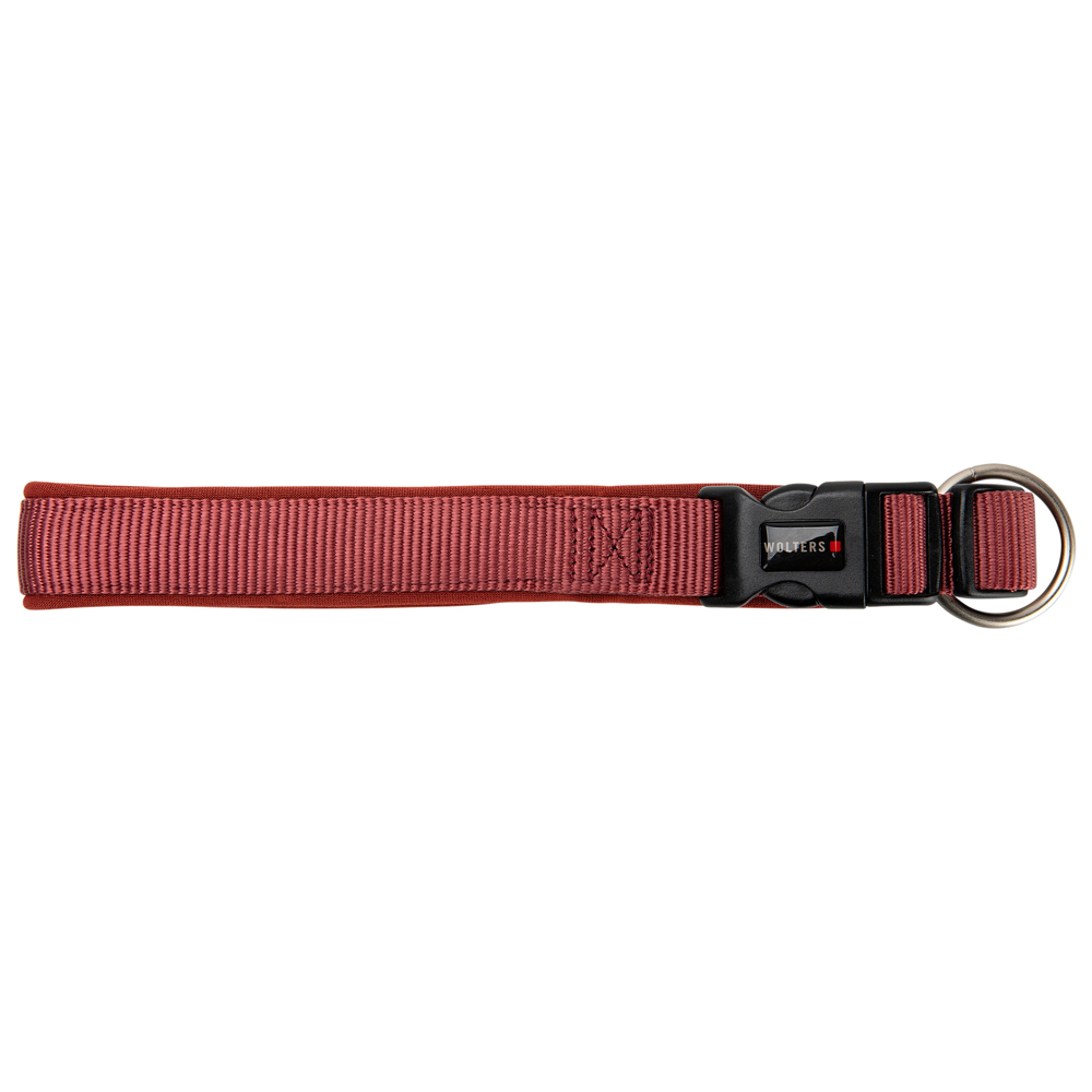 WOLTERS Hundehalsband Professional Comfort rot, Breite: ca. 2,5 cm, Halsumfang: ca. 25 - 30 cm von WOLTERS