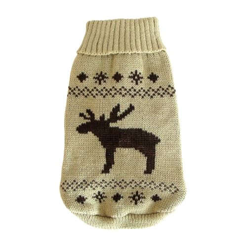 WOLTERS Strickpullover ELCH sehr warm!!, Farbe:beige-braun;Länge:25 cm von Wolters Cat & Dog