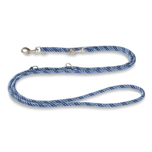 Wolters Führleine Everest reflektierend, Größe:200 cm x 13 mm, Farbe:dunkelblau/hellblau von WOLTERS