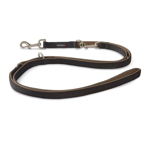Wolters | Führleine Professional Comfort schwarz/braun | L 200 x B 1 cm von WOLTERS
