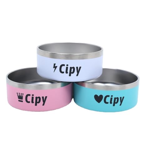 Hundenapf Personalisiert,näpfe, Tränken & Zubehör Für Katzen,Personalisierte Hundenäpfe,Hund Katze Name Futter Wassernapf rutschfeste Unterseite Welpennapf (16oz) von WOMB