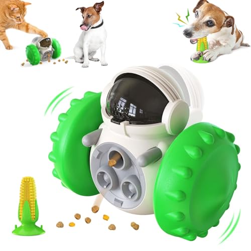 Leckerli-Spender-Puzzle for Haustiere, langsames Futterspielzeug, Hunde-Anreicherungsspielzeug for Trainingsspaß, multifunktionales, interaktives Verfolgungsjagd-Spielzeug for Hunde und Katzen, Spielz von WOMELF