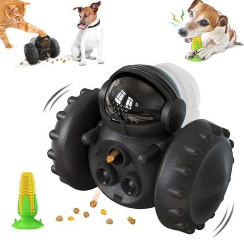 Leckerli-Spender-Puzzle for Haustiere, langsames Futterspielzeug, Hunde-Anreicherungsspielzeug for Trainingsspaß, multifunktionales, interaktives Verfolgungsjagd-Spielzeug for Hunde und Katzen, Spielz von WOMELF