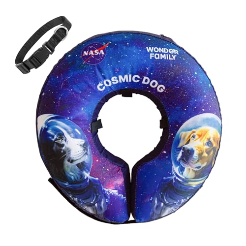 Weiches aufblasbares Donut-Halsband für Hunde – Kegel-Alternative für Hunde nach Operationen – Komfortables Genesungshalsband gegen Lecken – elisabethanischer Kegel für die Heilung nach Operationen Weiches aufblasbares Donut-Halsband für Hunde – Kegel-Alternative für Hunde nach Operationen – Komfortables Genesungshalsband gegen Lecken – elisabethanischer Kegel für die Heilung nach Operationen von WONDER FAMILY