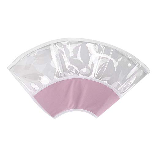 Elizabeth Circle Katze & Hund PVC Schutz Kragen mit Anti-Biss & Anti-Scratch Kopf Abdeckung-Hellrosa (-2111200013012) von WONZHEC