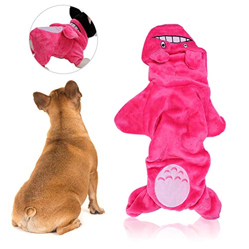 Korallen Fleece Haustier Kleidung Cartoon Kostüme für Hunde Katze Winterkleidung warm halten (L) von WONZHEC
