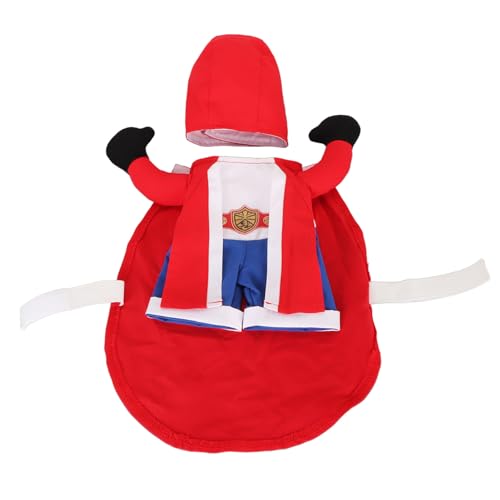 Pet Boxer Kostüm mit Hut - lustiger und modischer Hund Halloween & Weihnachts -Cosplay -Outfit (M) von WONZHEC