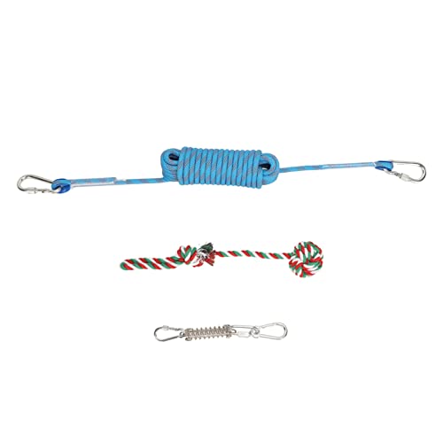 WONZHEC Federstabhund Seilspielzeug Edelstahl Hochleistungsmuskelbuilder Interaktives Tether Tug Toy für Outdoor -Bewegung WONZHEC Federstabhund Seilspielzeug Edelstahl Hochleistungsmuskelbuilder Interaktives Tether Tug Toy für Outdoor -Bewegung von WONZHEC