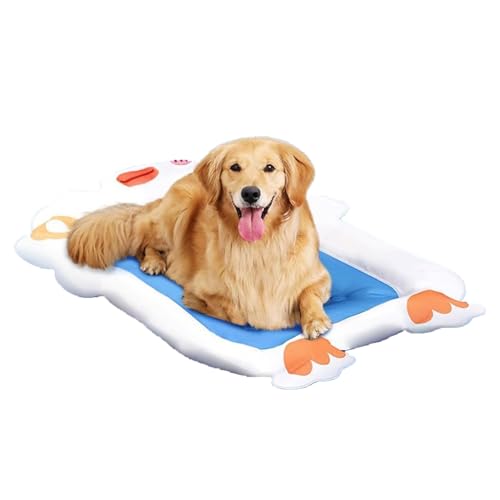 WONZHEC Haustierkühlkissen - Hunde- und Katzeneismatte mit Anti -Rutsch -Design, Bequeme Kissenunterstützung, langlebige Kühlung, sicher und atmungsaktiv für den Innengebrauch - M -Größe (M) von WONZHEC