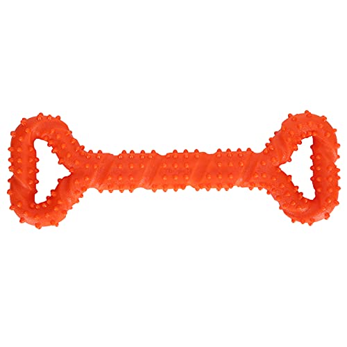 WONZHEC Hundespielzeug in Knochenform, Zahnreinigungsstift für Haustiere, interaktiv, Molar Spielzeug für die Gesundheit des Mundes, Orange WONZHEC Hundespielzeug in Knochenform, Zahnreinigungsstift für Haustiere, interaktiv, Molar Spielzeug für die Gesundheit des Mundes, Orange von WONZHEC