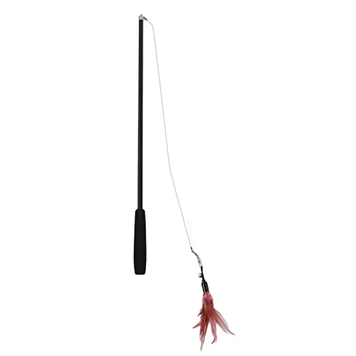 WONZHEC Interaktiver, einziehbarer Katzenstab mit Bell & Feather, 180 cm lang, für Kätzchen & Katzenspiel, Teleskopstange, sicher für Haustiere in Innenräumen WONZHEC Interaktiver, einziehbarer Katzenstab mit Bell & Feather, 180 cm lang, für Kätzchen & Katzenspiel, Teleskopstange, sicher für Haustiere in Innenräumen von WONZHEC