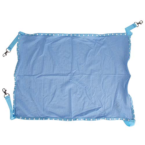 WONZHEC Multifunktion tragbares Mesh Cat-Hund Hängematte, atmungsaktives Haustierbett für Winter/Sommer, Platzeinsparung, 3 Farben & 2 Größen, Blue S (S) von WONZHEC