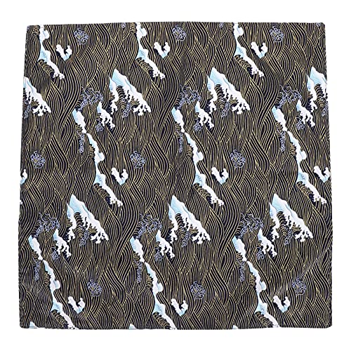 WONZHEC Red Wave Cat Bett Cover & MAT-, Easy Oxford Tuch, Mehrzweck, 43x43 cm, für Katzen (Blaue Ozeanwellen) von WONZHEC