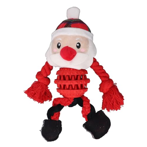WONZHEC Weihnachts -Weihnachtsmann -Kauen -Spielzeug - Interaktives Quietschplattenspielzeug für Aggressive Kauen - Red Plush Pet Toy Gift WONZHEC Weihnachts -Weihnachtsmann -Kauen -Spielzeug - Interaktives Quietschplattenspielzeug für Aggressive Kauen - Red Plush Pet Toy Gift von WONZHEC