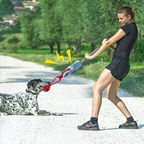 WOODEY Hundespielzeug – Hundespielzeug für aggressive Kauer, Hundeseilspielzeug, interaktives Hundespielzeug, Welpen, Zahnputzspielzeug, unzerstörbarer Saugnapf, Zerren, 95,7 kg von WOODEY