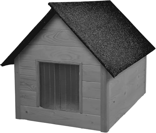 WOODOK – Hundehütte für Hunde bis 20 kg – Hundehaus aus Holz – Isoliert & Wetterfest – Ideal für Winter & Regen – Innenmaße 82x58x47 cm WOODOK – Hundehütte für Hunde bis 20 kg – Hundehaus aus Holz – Isoliert & Wetterfest – Ideal für Winter & Regen – Innenmaße 82x58x47 cm von WOODOK