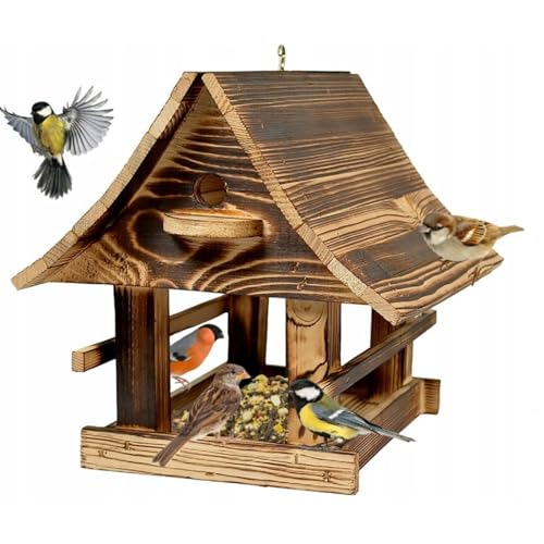 WOODOK Nistkasten aus Holz – Wetterfester Brutkasten für Meisen, Rotkehlchen & Spatzen mit Reinigungsklappe – Vogelhaus mit Räuberschutz – 25x26x30 cm – Für Garten & Balkon WOODOK Nistkasten aus Holz – Wetterfester Brutkasten für Meisen, Rotkehlchen & Spatzen mit Reinigungsklappe – Vogelhaus mit Räuberschutz – 25x26x30 cm – Für Garten & Balkon von WOODOK