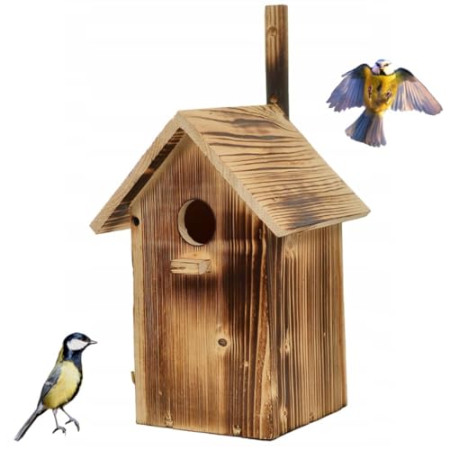 WOODOK Nistkasten aus Holz – Wetterfester Brutkasten für Meisen, Rotkehlchen & Spatzen mit Reinigungsklappe – Vogelhaus mit Räuberschutz – 25x33x13 cm – Für Garten & Balkon WOODOK Nistkasten aus Holz – Wetterfester Brutkasten für Meisen, Rotkehlchen & Spatzen mit Reinigungsklappe – Vogelhaus mit Räuberschutz – 25x33x13 cm – Für Garten & Balkon von WOODOK