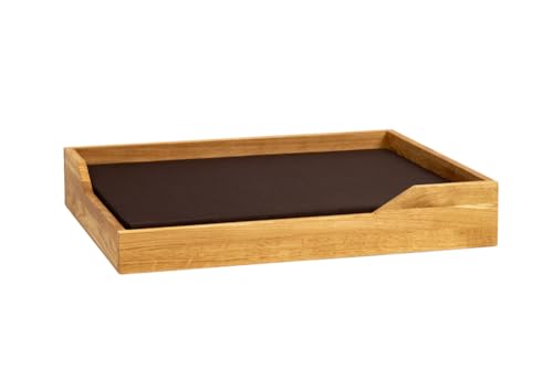 WOODYGIFT Hundebett aus Holz mit Waschen Matratze Bett für Hunde Katze 76x61 cm Elegantes Hunde und Katzensofa Tierzubehör WOODYGIFT Hundebett aus Holz mit Waschen Matratze Bett für Hunde Katze 76x61 cm Elegantes Hunde und Katzensofa Tierzubehör von WOODYGIFT