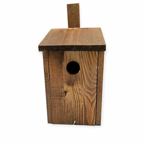 WOODYGIFT Vogelhaus für den Außenbereich, zum Aufhängen, Unterschlupf für Vögel, aus Holz, Hütte für Wildvögel von WOODYGIFT