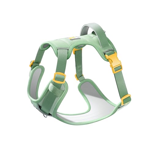 WOOFO CORE Hundegeschirr mit Griff und Tasche, Silberionen-Innenstoff, verschleißfestes Schalengewebe, reflektierend und weich gepolstert (Avocado-Grün, Größe XX-Large) von WOOFO