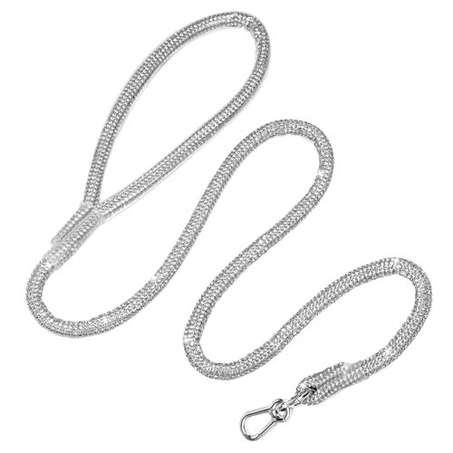 Woofuu Stilvolle und luxuriöse Strass-Hundeleine, 152,4 cm, Diamant-Design für Hochzeiten und den täglichen Spaziergang, glitzernde Strass-Hundeleine für Hunde und Katzen Woofuu Stilvolle und luxuriöse Strass-Hundeleine, 152,4 cm, Diamant-Design für Hochzeiten und den täglichen Spaziergang, glitzernde Strass-Hundeleine für Hunde und Katzen von WOOFUU